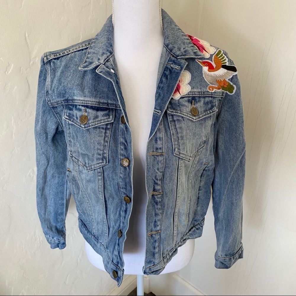 MinkPink Patched Denim Jacket - Picture 5 of 14